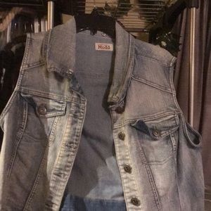 Blue jean vest